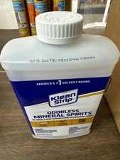 Lot of 4 - Klean Strip Odorless MINERAL SPIRITS Paint Thinner 1 QT.