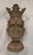 Brown Polyresin Nutcracker Christmas Pillar Candle Holder, 9", by Holiday Time