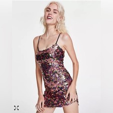 City Studio Multicolor Sequin Mini Dress Size 11/12 NWT Party Club Night Out