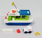 Z-362 VTG. 1972 FISHER-PRICE LITTLE PEOPLE PLAY FAMILY HOUSEBOAT W/ACCESSORIES!