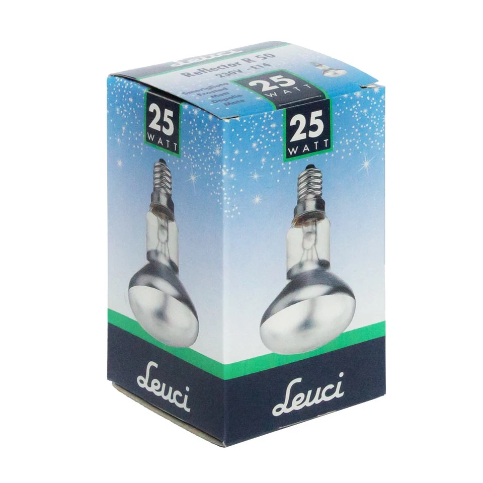 10 x Leuci Reflektor Glühbirnen R50 25W E14 matt Glühlampen 25 Watt warmweiß dim - Bild 3 von 4