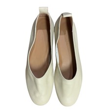 Everlane Leather The Day Glove Cream Flat Slip On Classic Ballet Flat Shoes 6.5