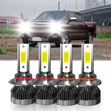 LED Headlight Bulb Combo Hi Lo Beam For Chevy Silverado 1500 Classic 2007-2007