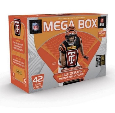 2024 Panini Totally Certified NFL Trading Cards Mega Box - 1 Auto/Memorabilia  
