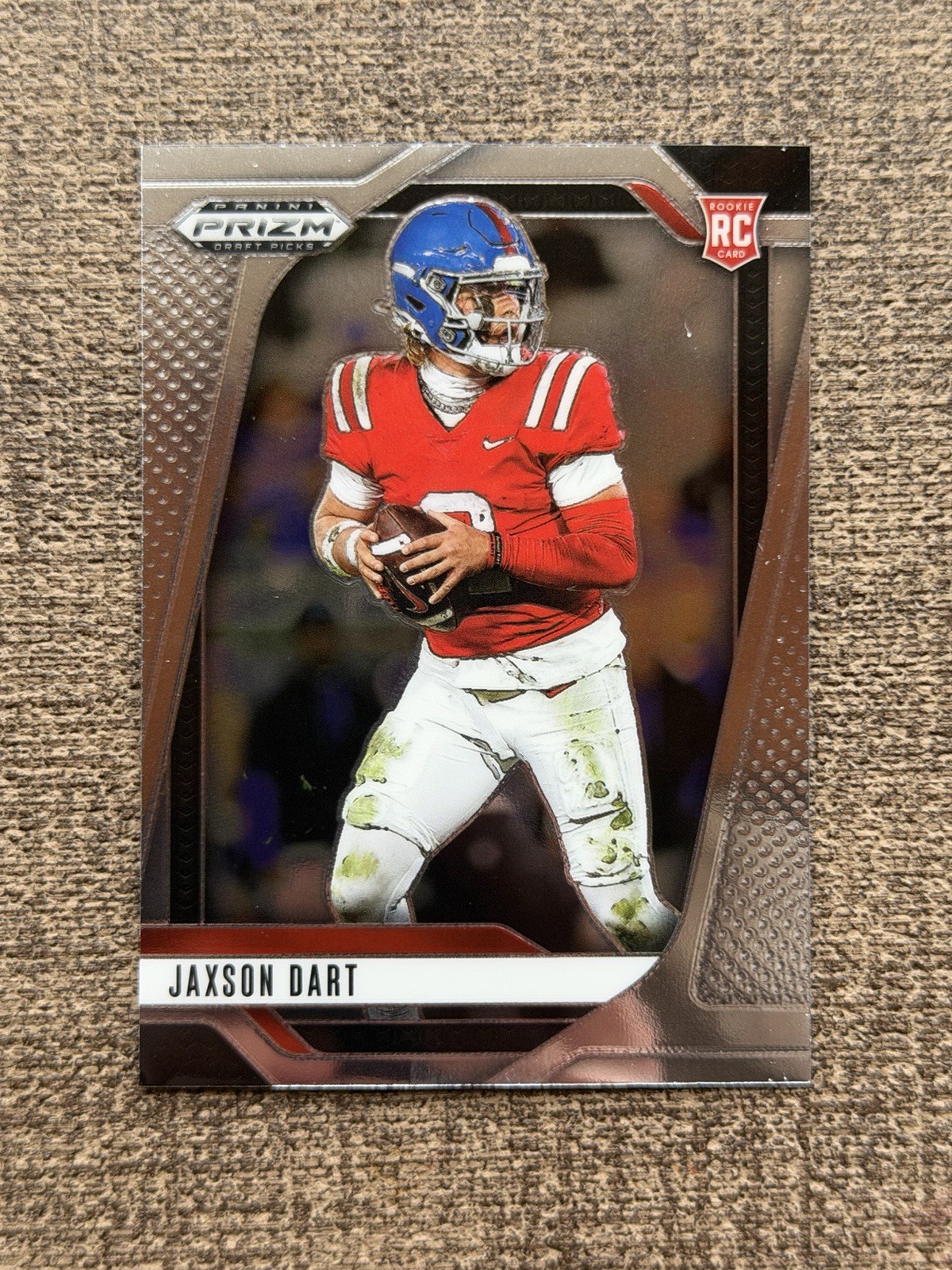 Jaxson Dart 2025 Panini Prizm Draft Picks  #90 RC Rookie - Ole Miss Rebels