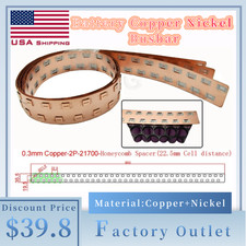 3PCS 21700 Power Battery Pack 0.3mm 2P Honeycomb Spacer 22.5mm Copper Busbar