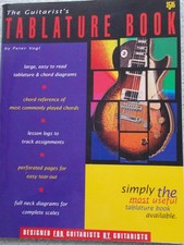 The Guitarist's Tablature Book - Blank Guitar Tab Paper - Peter Vogl - Good ...