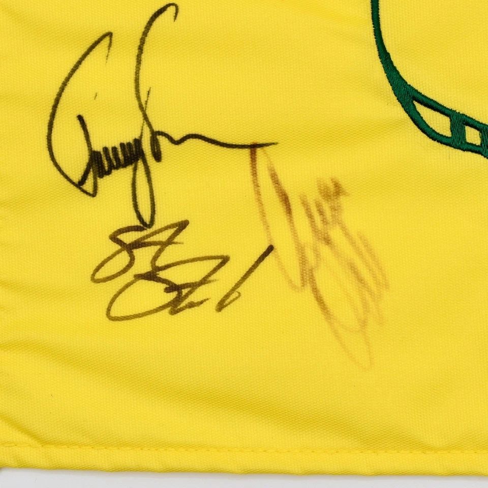 Bandera Masters 2008 firmada por 14, Jack Nicklaus, José María Olazábal, Donald, Cink Foto 3 de 4