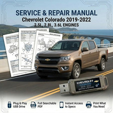 CHEVROLET COLORADO 2019 2020 2021 2022 SERVIC...