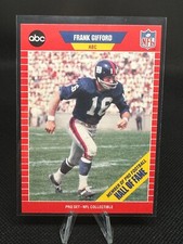 1989 Pro Set Announcer Collectible Frank Gifford #2 - New York Giants