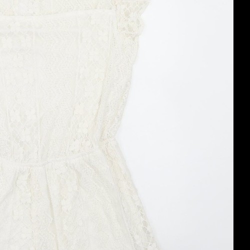 Body de algodón marfil para mujer Atmosphere talla 10 con botones - Imagen 10 de 12
