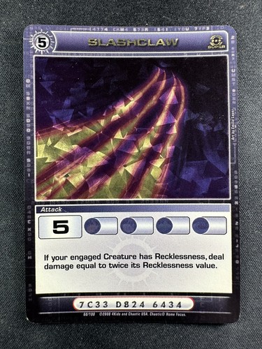 Chaotic Slashclaw 60/100 Premium SS Super Rare Attack NM/LP - Picture 1 of 2