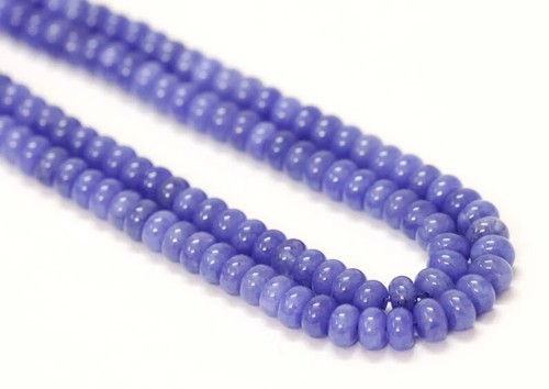 Beautiful Tanzanite Quartz smooth rondelle Shape Beads, 15" 7-8 mm Tanzanite - Picture 8 of 10