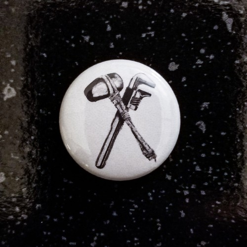 Earth First - 1" Pinback Button Badge [Vegan Anarchy Ⓐ XVX Crisis Hardcore Punk] - Picture 3 of 7