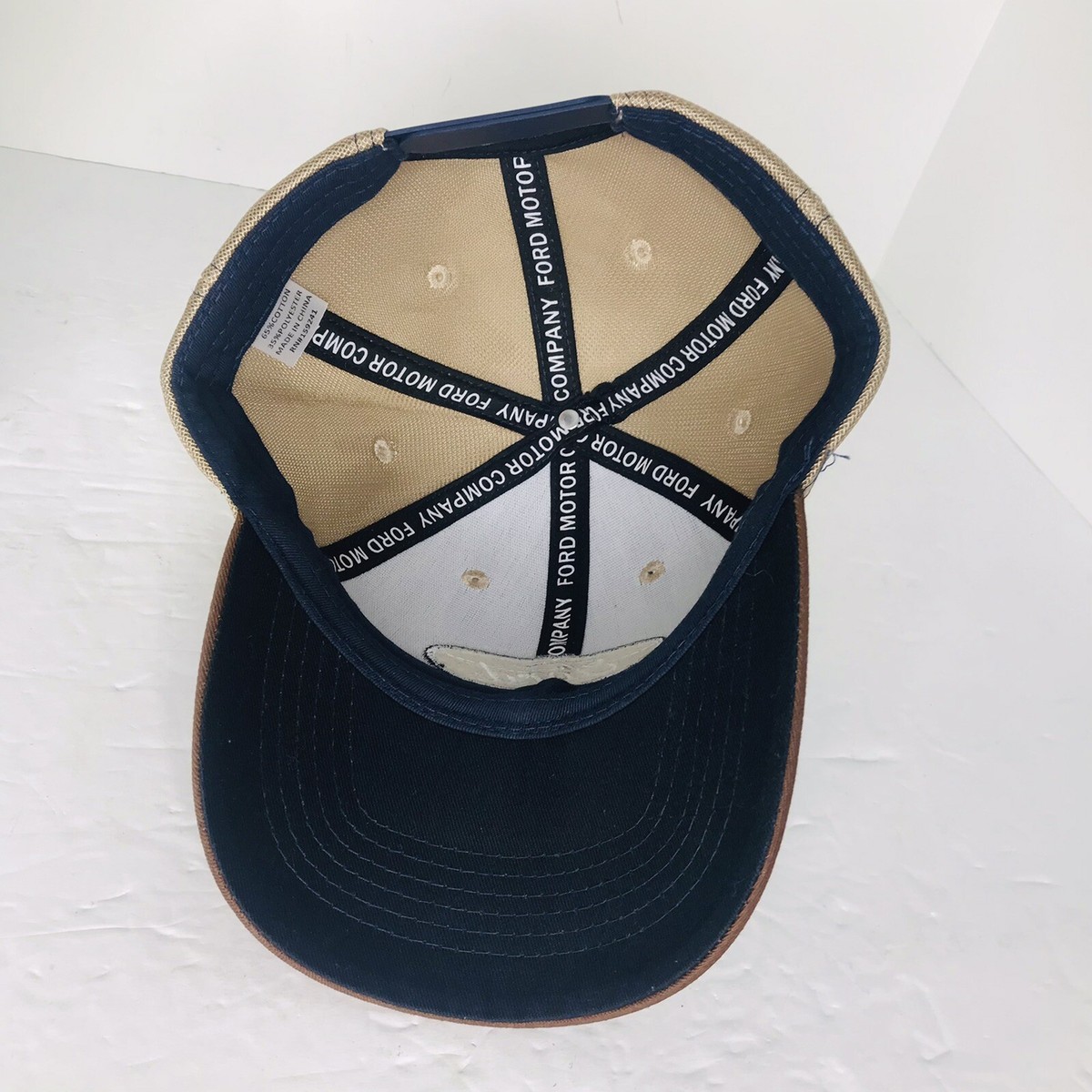 Ford Motor Company Oval 6 Panel Colorblock SnapBack Hat Cap  display picture 3