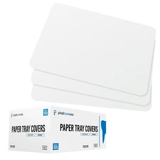 White Paper Dental Tray Covers for Size "B" Trays 8.25 "x 12.25", (Case of 1000)