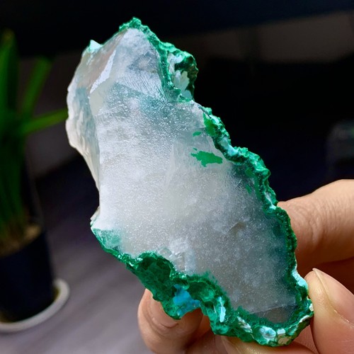 146GNatural malachite with gypsum Symbiotic mineral specimen - 第 13/24 張圖片