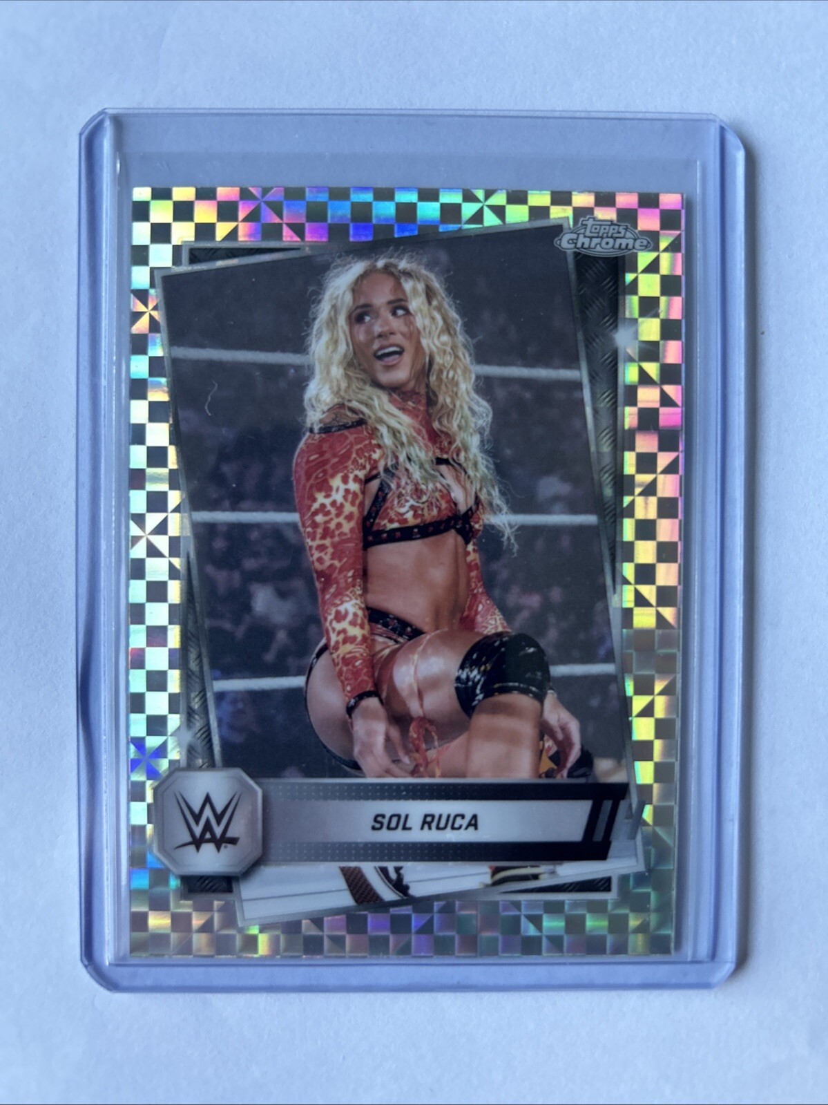 2025 Topps Chrome WWE X-fractor Parallel 24 Sol Ruca NXT Xfractor Wrestling Card