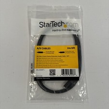 StarTech.com 2m Slim 3.5mm Stereo Extension Audio Cable - M/F MU2MMFS 