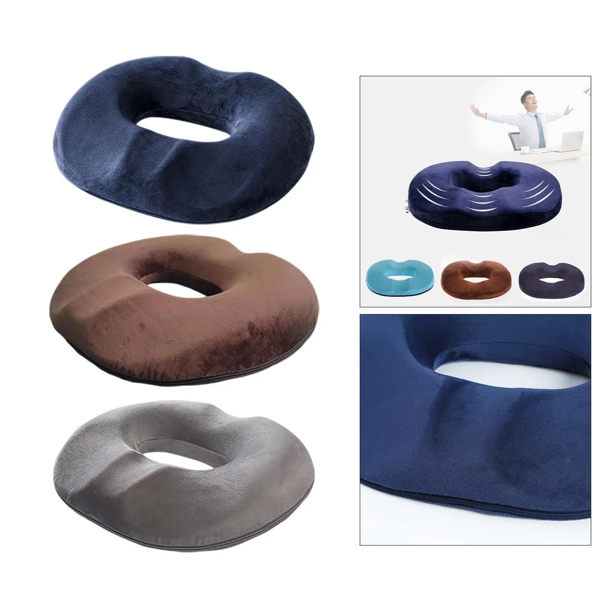 Donut Pillow, Breathable Sitting Pad for Tailbone Pain Pressure Sores