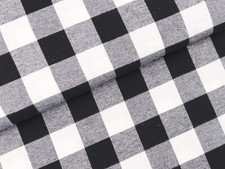 Karo Flanell Stoff Schottenkaro Hemdenkaro weich WEIß SCHWARZ EUR 14,98/m