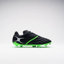 Image of Gilbert X20 Power 6 Studs Adults Soft Ground Rugby Boots Black (Sizes 8 - 13UK)