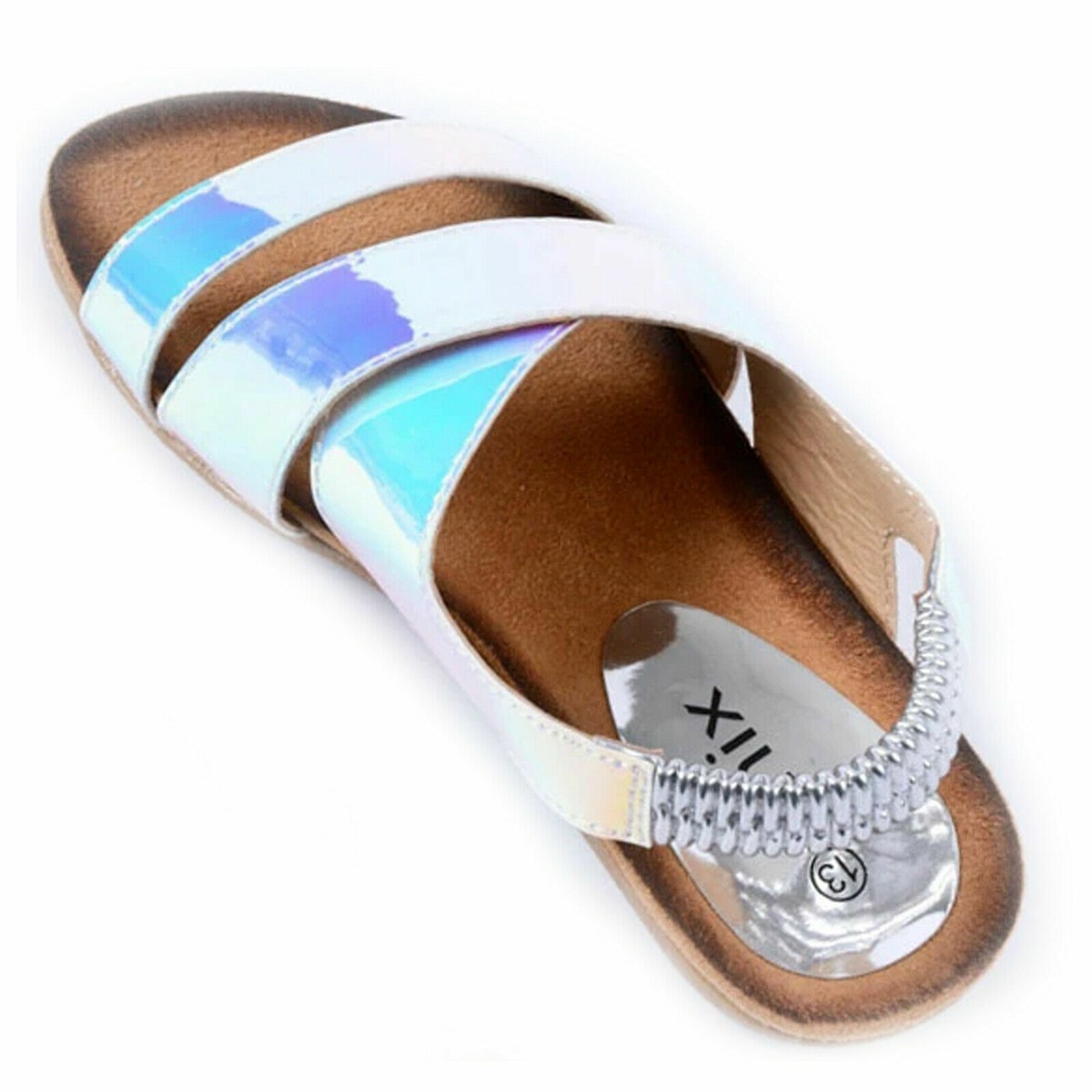 Kinder Sandalen Mit Strass Flach Gladiator-Sandalen Für Mädchen – Flache Riemchenschuhe Mit Blumen-Dekor Für Sommer & Strand Strass Sandalen