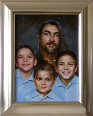 custom portrait painting from Photo, Hand Painted with oil on canvas