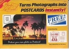 Photo Ala Carte Turns Photographs into 4X6 size Postcards instantly pack of 15