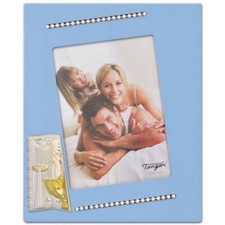Cornice portafoto rettangolare strass 6x9 battesimo celesteTANGARI MADE 0OQB