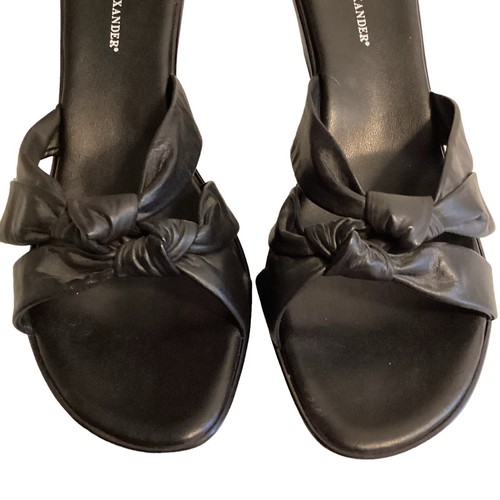 Athena Alexander Size 42 (11) Black Platform Sandal slip on slides - Picture 3 of 11