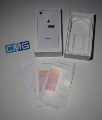 Apple iPhone 8 64 Gb Silber Originalverpackung Retail Box Verpackung GOLD OVP