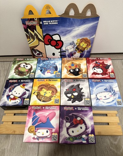 McDonald’s x Yugioh x Sanrio Happy Meal Hello Kitty Toys COMPLETE Set Of 10 +Box - 第 1/5 張圖片