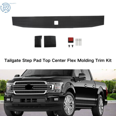 Fit For 2021-23 Ford F-150 Tailgate Step Pad Top Center Flex Molding Trim Kit