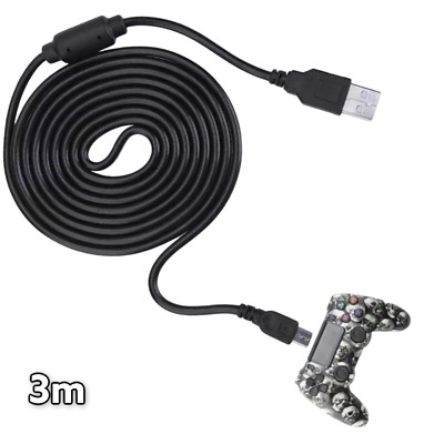 Playstation 4 Controller Ladekabel PS4 Micro USB Dualshock Kabel 3m meter lang