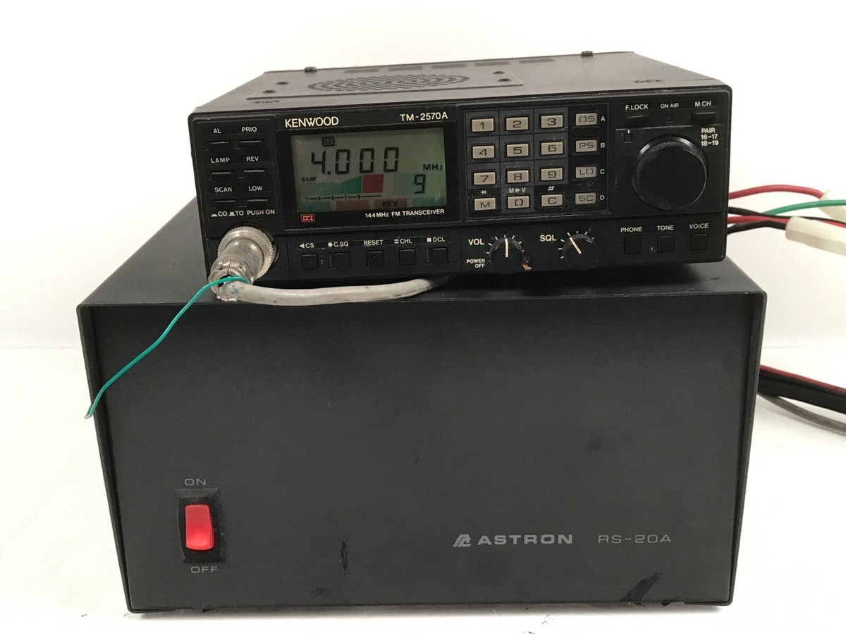 Kenwood TM-2570A w/ Astron RS-20A Power Supply | eBay