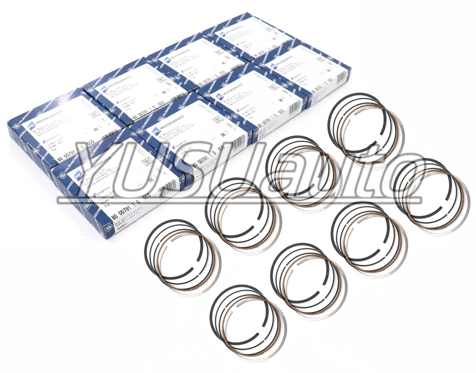 Комплект поршневых колец STD 8x Φ84,5 мм для 4,2 л Audi S4 A6 C6 A8 VW Touareg 06E198151B - Изображение 3 из 4