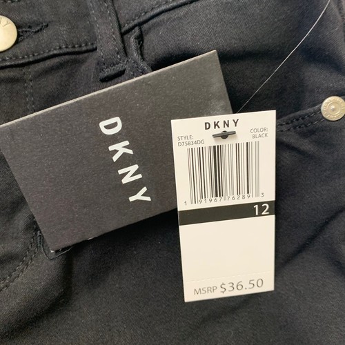 DKNY Skinny Jeans Girls Size 12 Black Stretch NWT - Picture 13 of 13