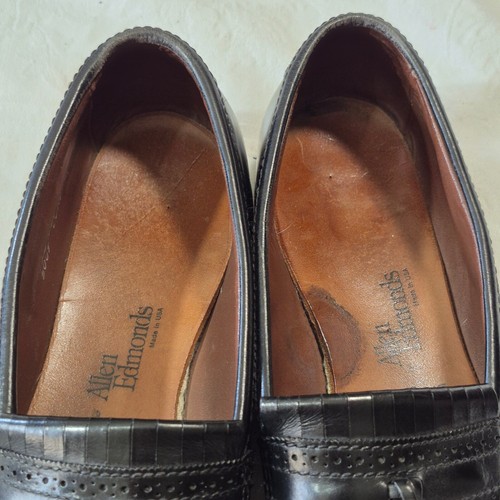 ALLEN EDMONDS BRIDGETON WINGTIP TASSLE SHOES 11.5 BLACK - Picture 22 of 24