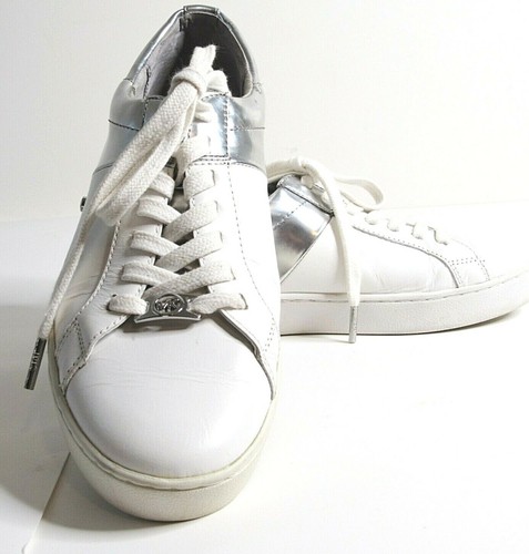 michael kors sneakers white silver
