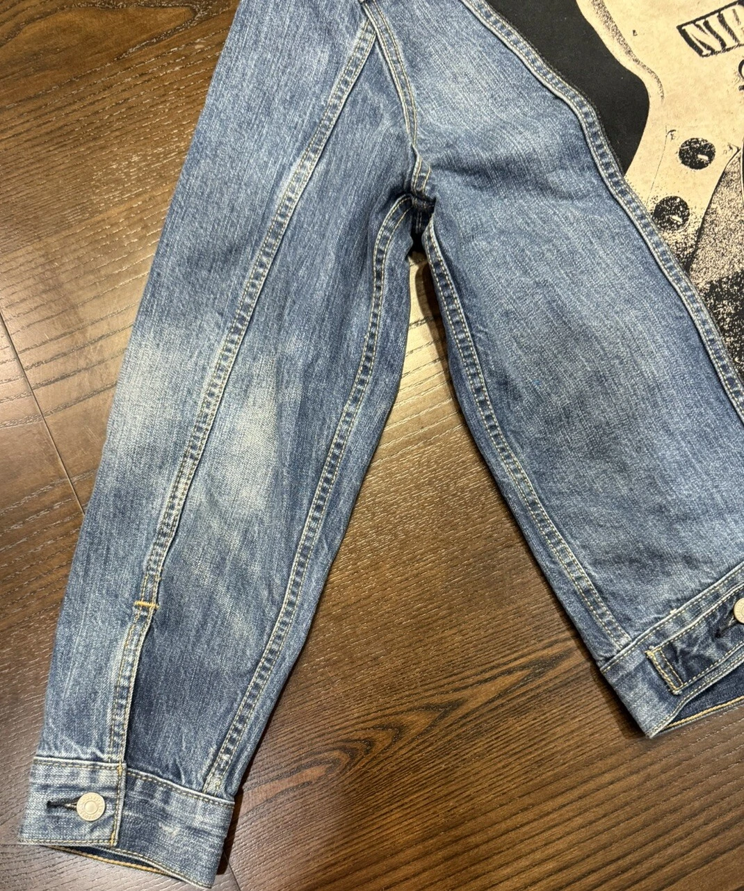 BALENCIAGA GIACCA CAMIONISTA VINTAGE LEVI'S PERSONALIZZATA NIRVANA KURT COBAIN DA UOMO TAGLIA GRANDE RARA!!!!