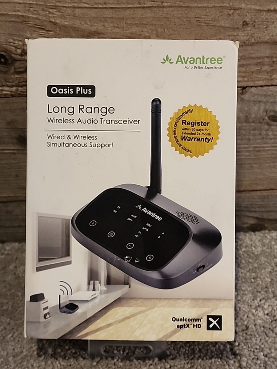 Avantree Oasis Plus Bluetooth Transmitter Receiver TV Audio 