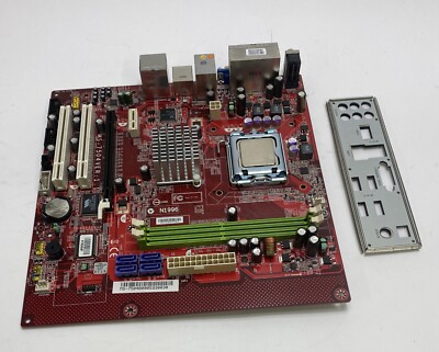 MSI MS-7504 VER: 1 Sockel 775 (LGA775) Mainboard komplett mit Backplate