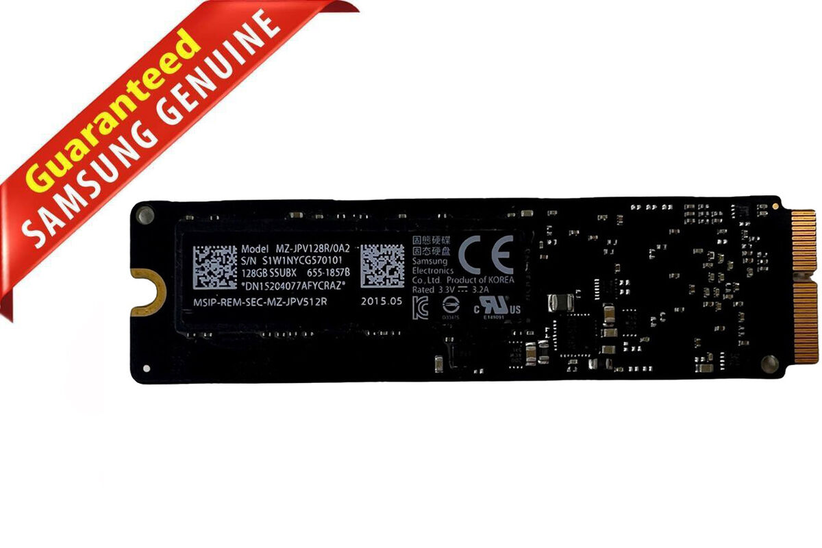 Samsung 128gb Flash SSD Mz-jpv128r/0a2 Apple MacBook Air Samsung 128gb Flash SSD Mz-jpv128r/0a2 Apple MacBook Air