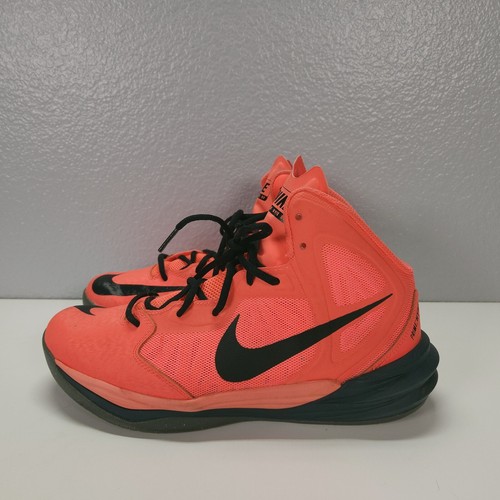 Mens Nike Prime Hype DF Basketball Bright Orange Shoes Sz 10 M Used 683705 801 - Picture 3 of 8