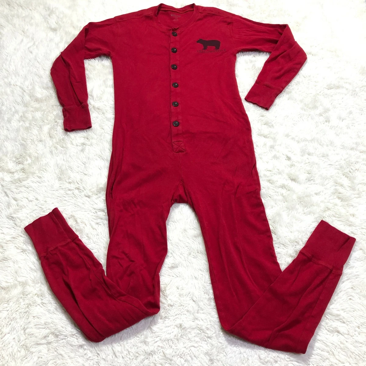 One piece long clearance johns with trap door