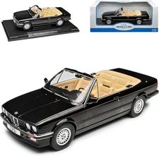 BMW 3 SERIES E30 325I CONVERTIBLE BLACK 1982 1994 MCG 18153 1:18 MODEL CAR GROUP