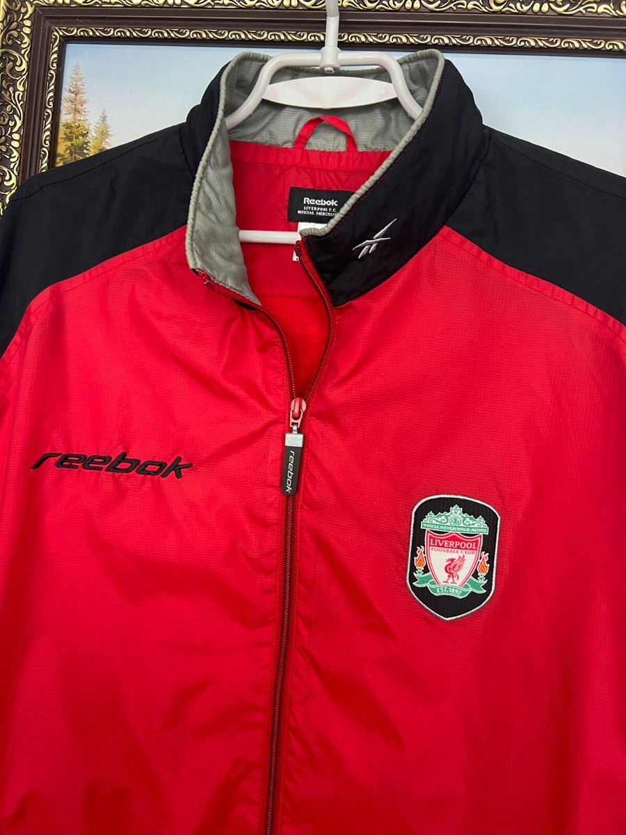 Vintage Reebok Liverpool Football Jacket Soccer Track Top Mens