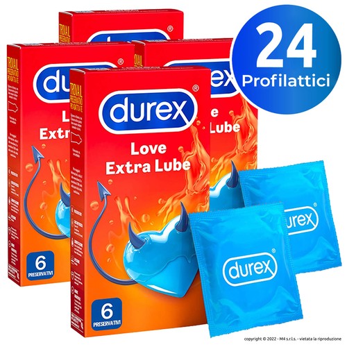Preservativi Durex Love EXTRA LUBE Classici lubrificati Profilattici Easy-On - Zdjęcie 12 z 20