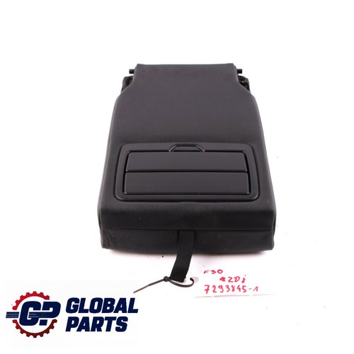 BMW F20 F30 F31 Rear Seat Armrest Headrest Cup Holder Console Black Leather - Picture 11 of 12